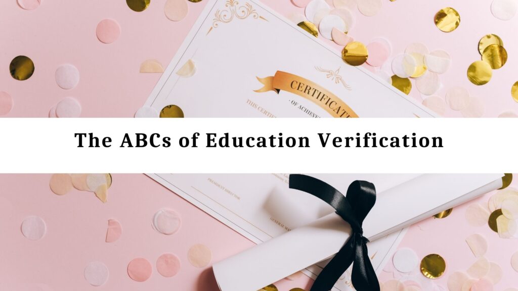 Education Verification